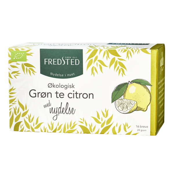 fredsted grøn te med Citron Økologisk